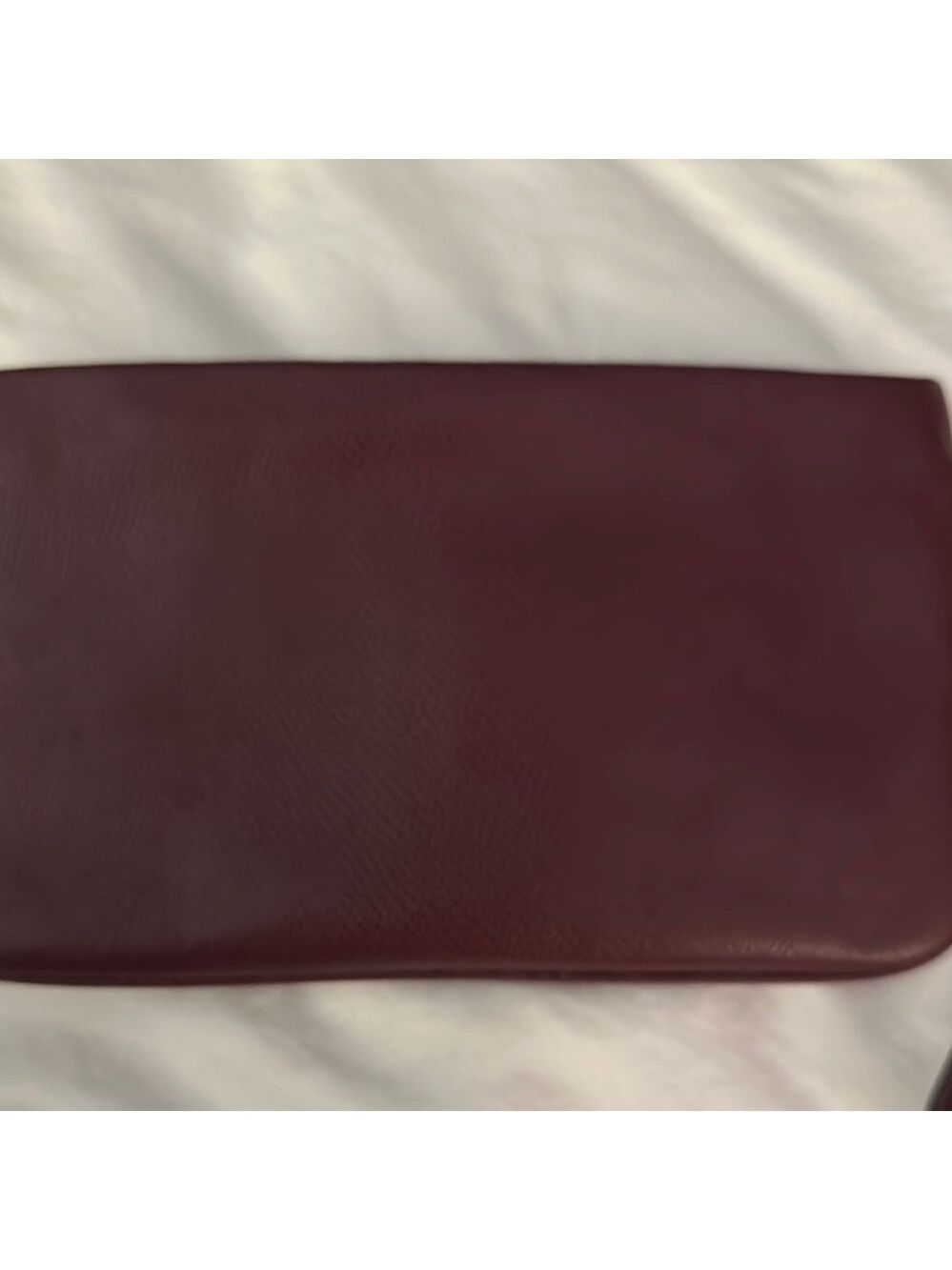 Coach Burgundy Leather Clutch Wristlet - Picture 4 of 9